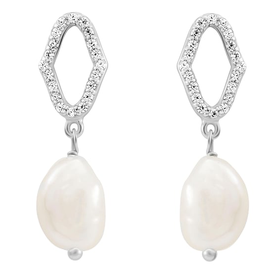 Orphelia 'Normandy' Women's 925 Sterling Silver Drop Earrings - Silver ZO-7574 - Image 2
