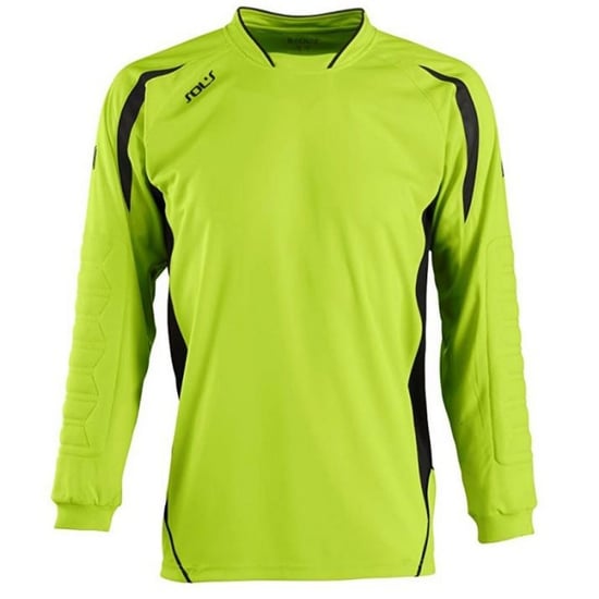 SOLS Mens Azteca Long Sleeve Goalkeeper / Football Shirt (Apple Green/Black) - Image 1
