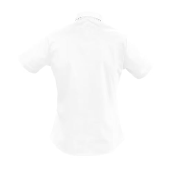 SOLS Womens/Ladies Escape 95 Poplin Short-Sleeved Shirt (White) - Image 2