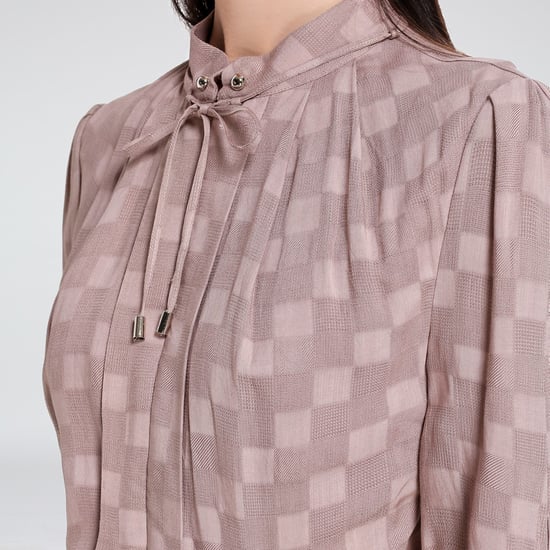 Fit and Flare Blouse Dress