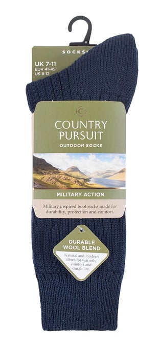 Mens Wool Military Action Army Style Outdoor Walking Socks for Boots