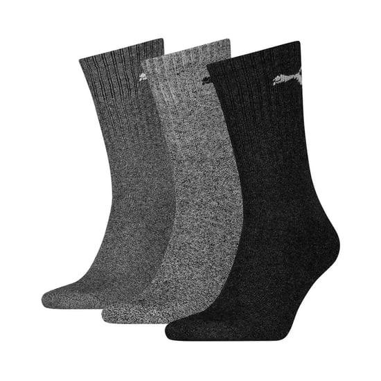 Puma Unisex Adult Crew Sports Socks (Pack of 3) (Grey) - Image 1