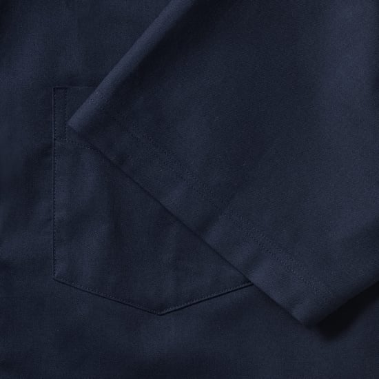 Russell Collection Mens Oxford Formal Shirt (Bright Navy) - Image 5