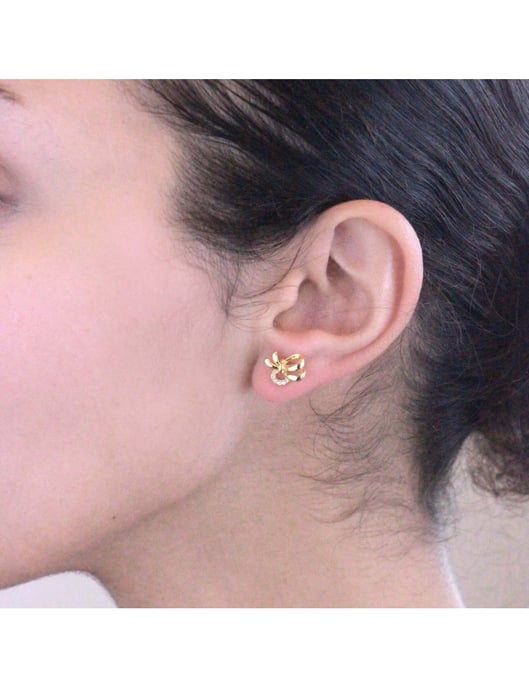 Pendientes Posie - Oro y Cristal - Image 2