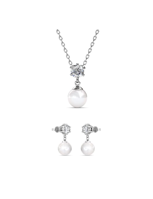 Conjuntos Pauline - Plata y Cristal - Image 1