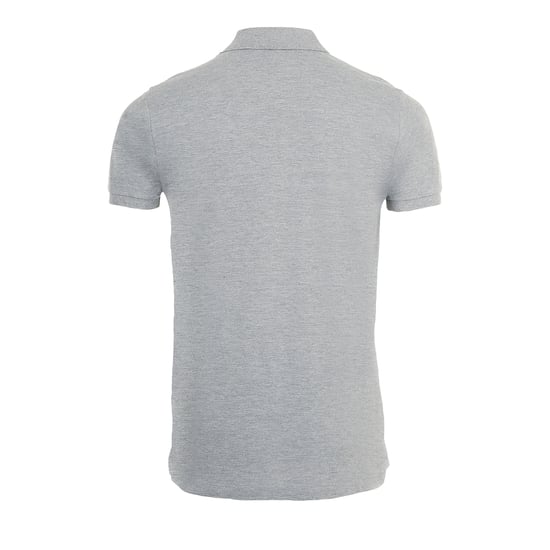SOLS Mens Phoenix Short Sleeve Pique Polo Shirt (Grey Marl) - Image 2