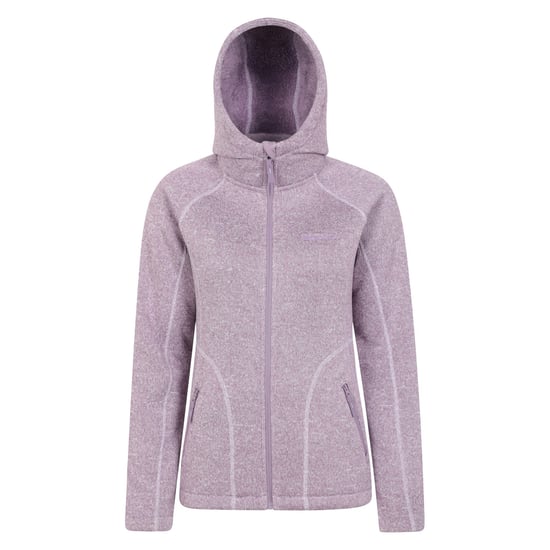 Mountain Warehouse Womens/Ladies Nevis Faux Fur Lined Full Zip Hoodie (Purple) - Image 1