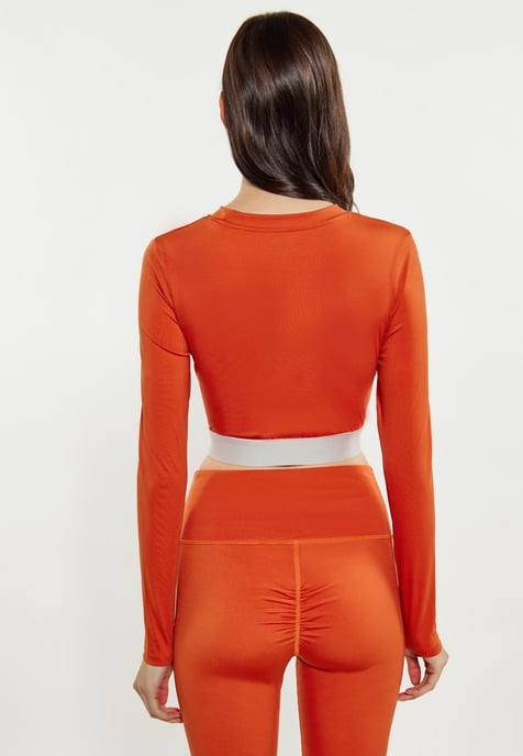 Mymo longsleeve women orange - Image 4