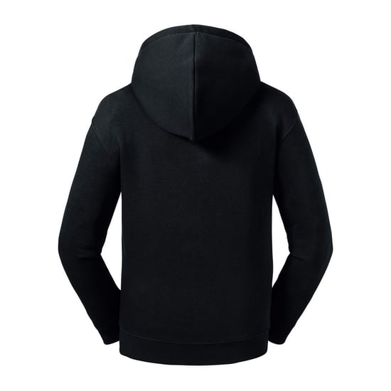 Russell Kids/Childrens Authentic Zip Hooded Sweatshirt (Black) - Image 2