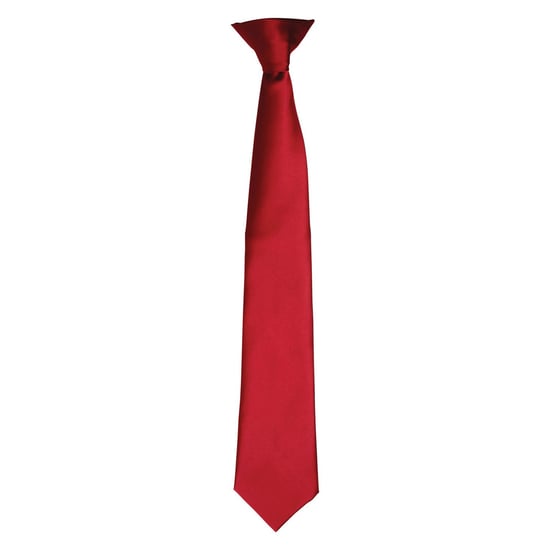 Premier Unisex Adult Satin Tie (Burgundy) - Image 1