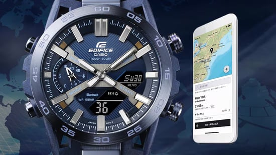 Casio Edifice Sospensione Men's Blue Watch ECB-2000CB-2AEF - Image 4
