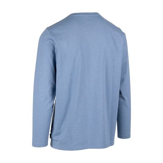 Trespass Mens Kulam Printed Long-Sleeved T-Shirt (Denim Blue Marl) - Image 2