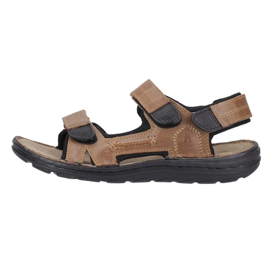 Hush Puppies Mens Alistair Leather Sandals (Tan) - Image 3
