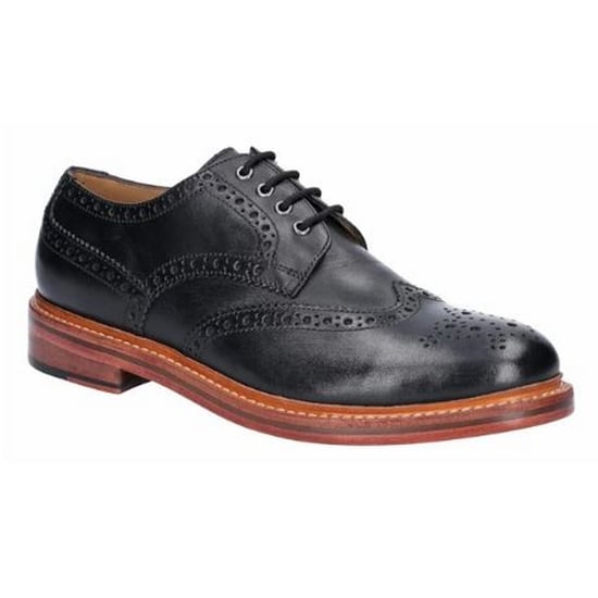 Cotswold Mens Quenington Goodyear Welt Lace Up Leather Shoe (Black) - Image 1