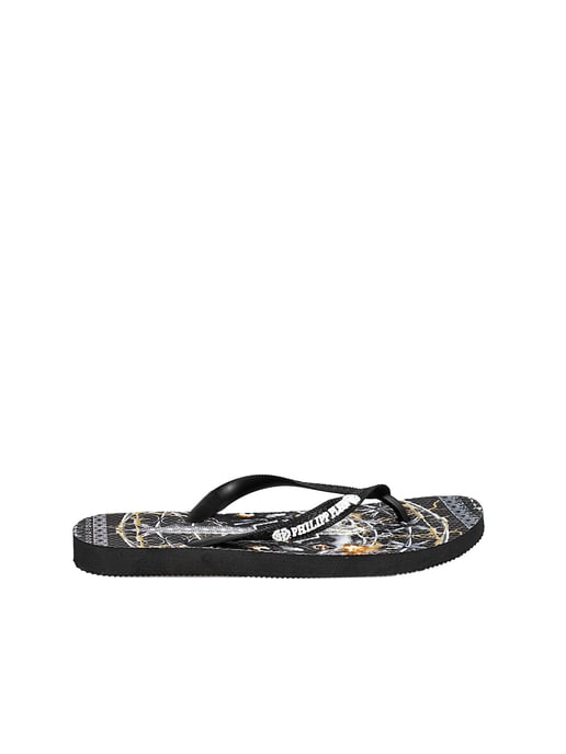Philipp Plein Chanclas de hombre de color negro - Image 1