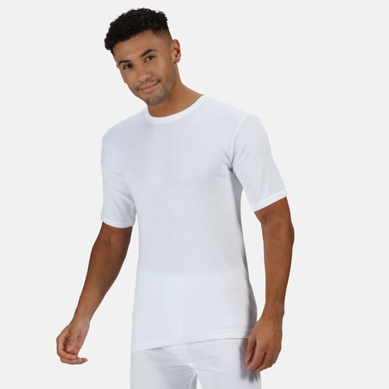 Regatta Mens Thermal Underwear Short Sleeve Vest / T-Shirt (White) - Image 2