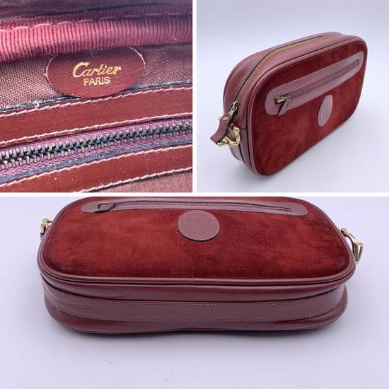 Cartier Vintage Suede Clutch Bag