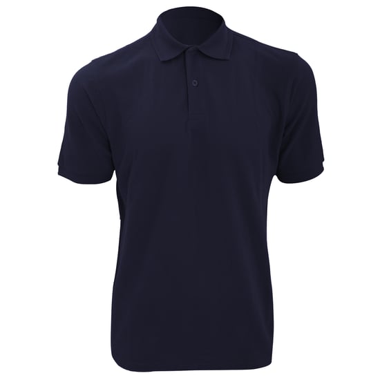 Russell Mens Ripple Collar & Cuff Short Sleeve Polo Shirt (French Navy) - Image 1