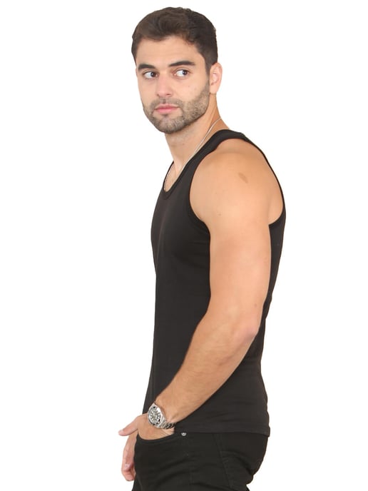 Enzo | Pack de 3 chalecos para hombre - Negro - Image 3