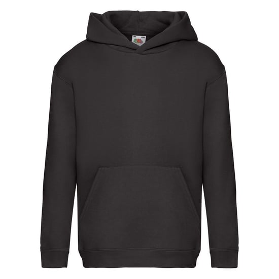 Fruit of the Loom Childrens/Kids Premium Hooded Sweatshirt (Black) - Image 1