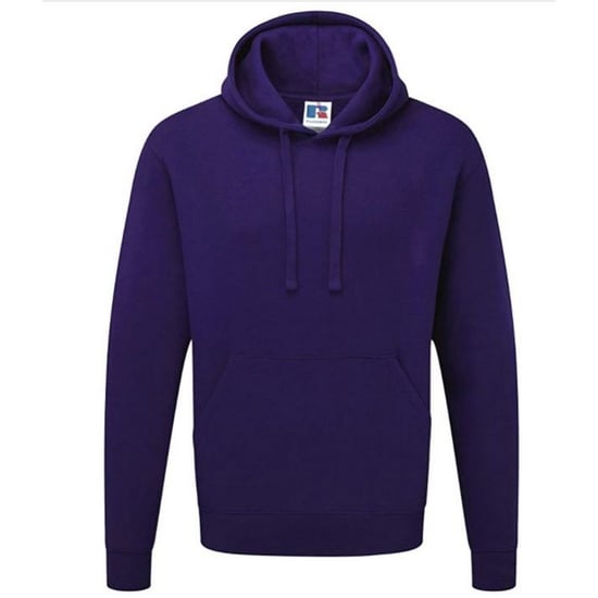 Russell Colour Mens Hooded Sweatshirt / Hoodie (Purple) - Image 1