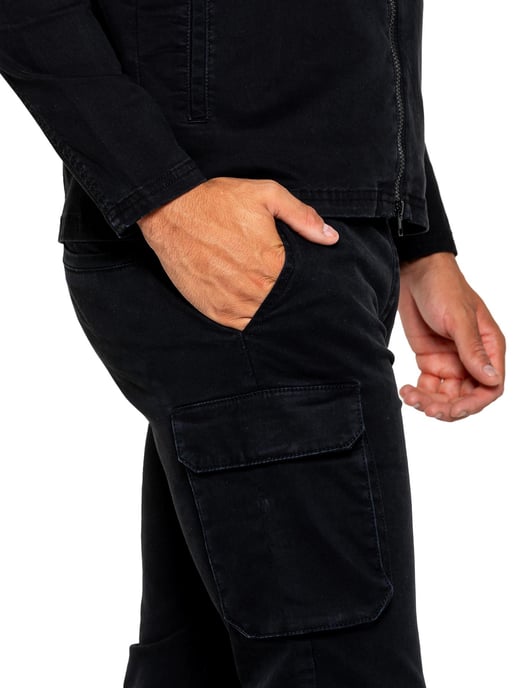 Enzo | Chándal Cargo Hombre - Negro - Image 4