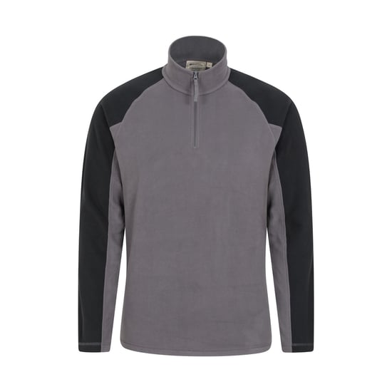 Mountain Warehouse Mens Ashbourne II Half Zip Fleece Top (Dark Grey) - Image 1
