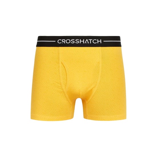 Crosshatch Mens Hexter Boxer Shorts (Pack Of 2) (Yellow) - Image 4