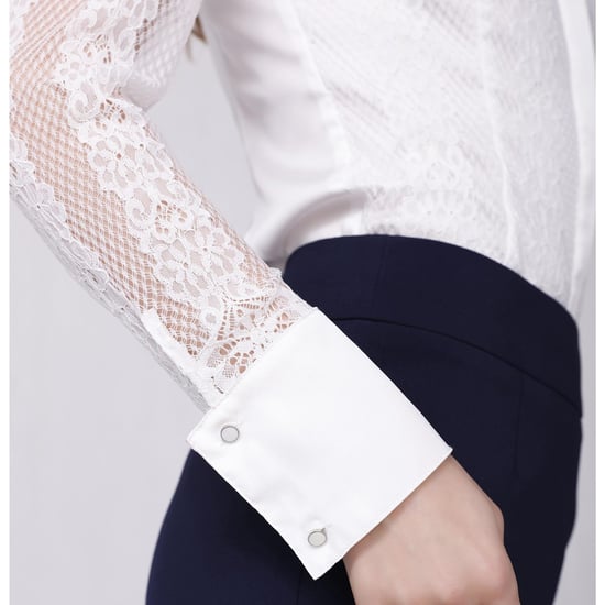 Long sleeves lace tailor shirt - Image 4