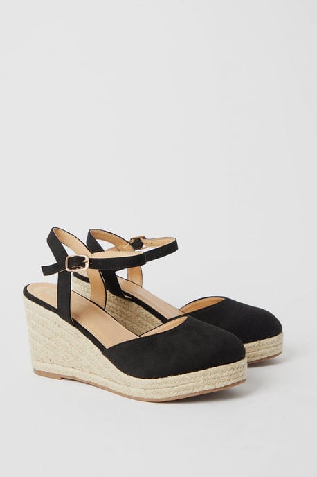 Wide Fit Rumor Closed Toe Wedges - Image 3