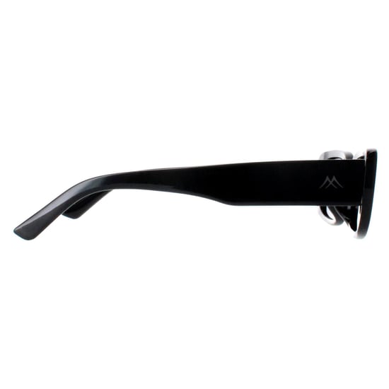 Montana Rectangle Womens Shiny Black Smoke Polarized MP65