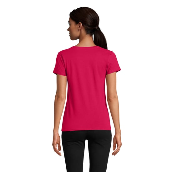 SOLS Womens/Ladies Pioneer T-Shirt (Fuchsia) - Image 2