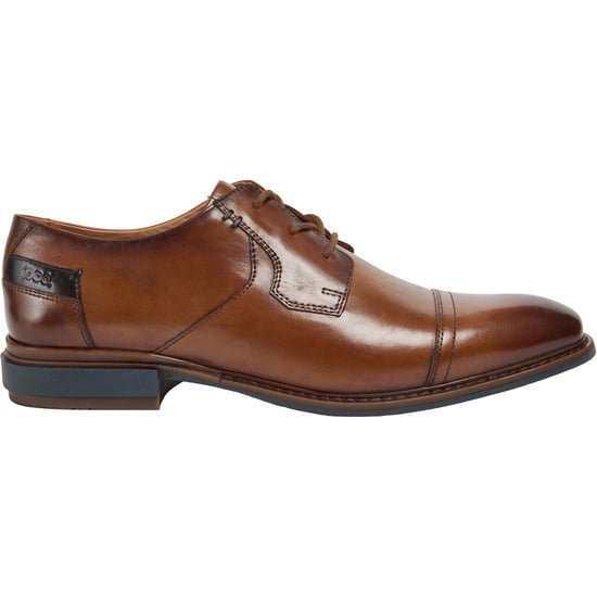 Pod Savage Leather/Textile Men's Cognac Lace-Up Shoes - Image 4