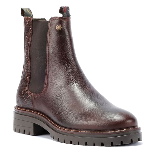 Barbour Evie Leather Women's Brown Boots - Image 2