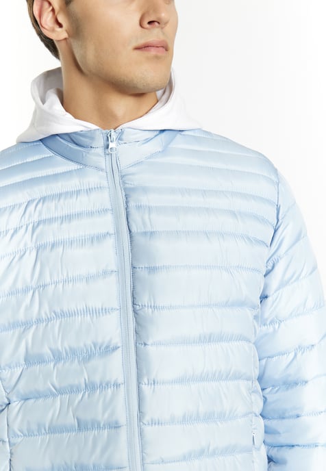 Mo Light quilted jacket Men ice blue - Image 5