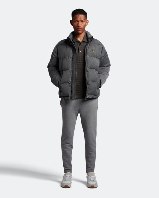 Polo de manga corta con rombos gris metalizado de Lyle & Scott - Image 2