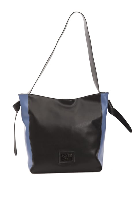 Bolso de hombro de cuero negro Donatella de Pompei para mujer - Image 1