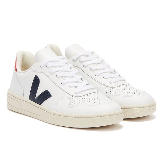 Veja V-10 Extra White/Nautico/Pekin Women's White Trainers - Image 1