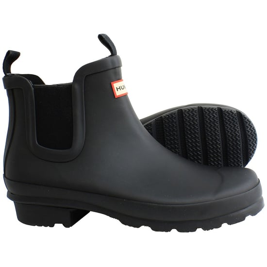 Botas de agua negras Chelsea para niños grandes de Hunter - Image 4