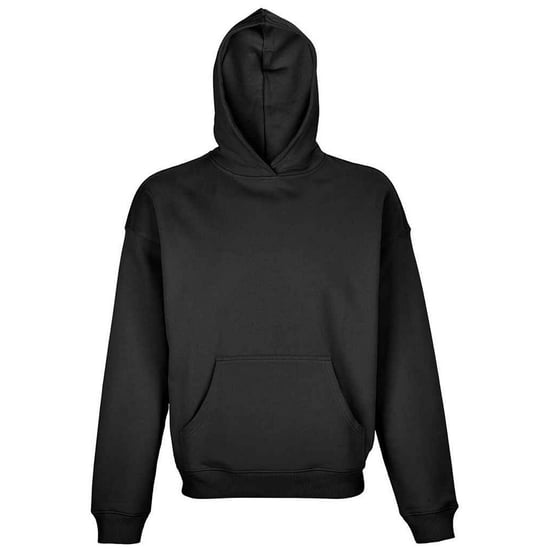 SOLS Unisex Adult Connor Oversized Hoodie (Black) - Image 1