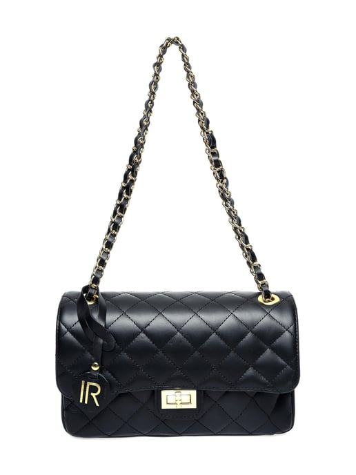 Isabella Rhea Black Leather Bag