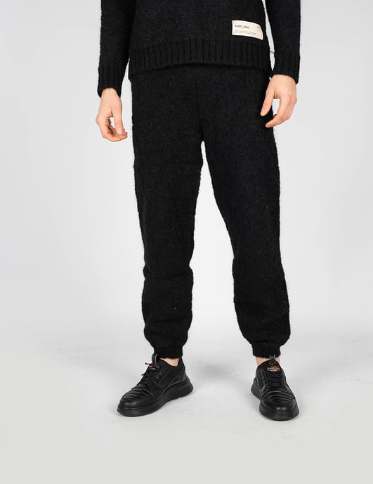 Takeshy Kurosawa Pantalones Boucle Hombre Negro - Image 3