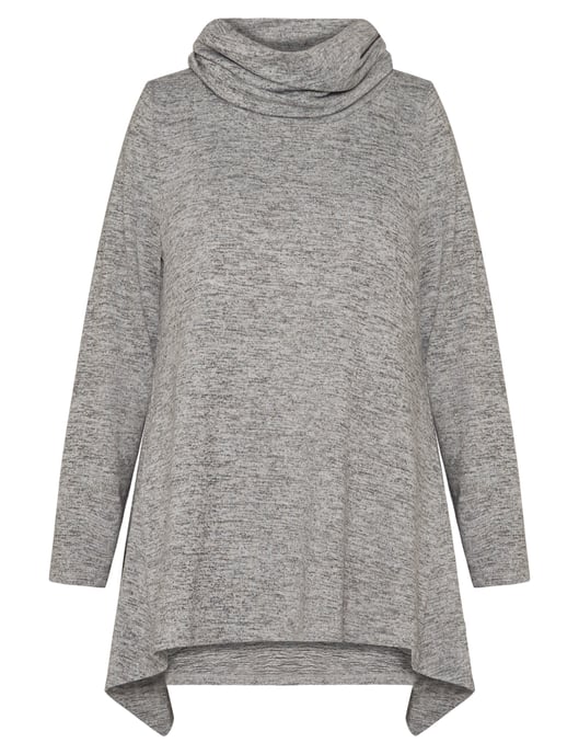 Womens Millers Long Sleeve Brushed Cowl Neck Top