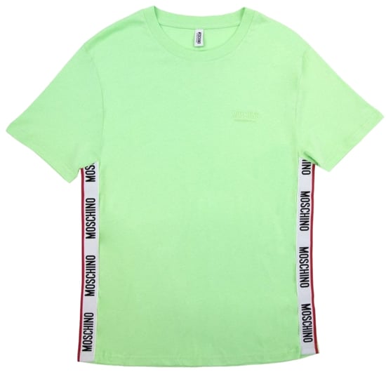 Moschino Taped Hem Logo Green T-Shirt