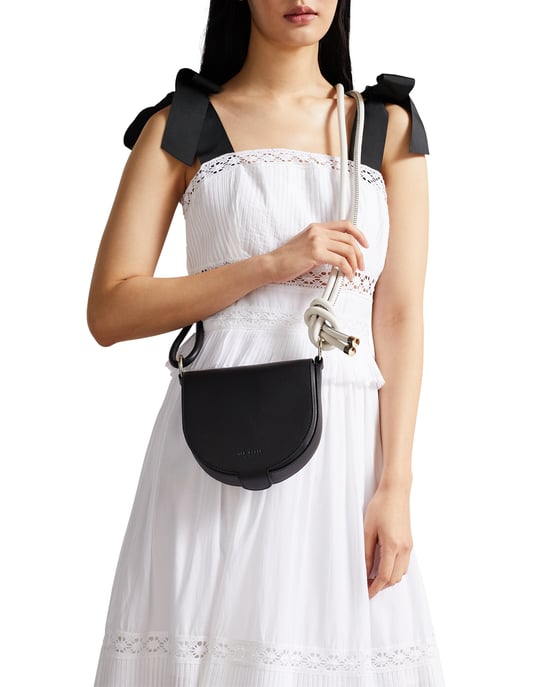 Ted Baker Amelina Rope Handle Mini Cross Body Bag, Black