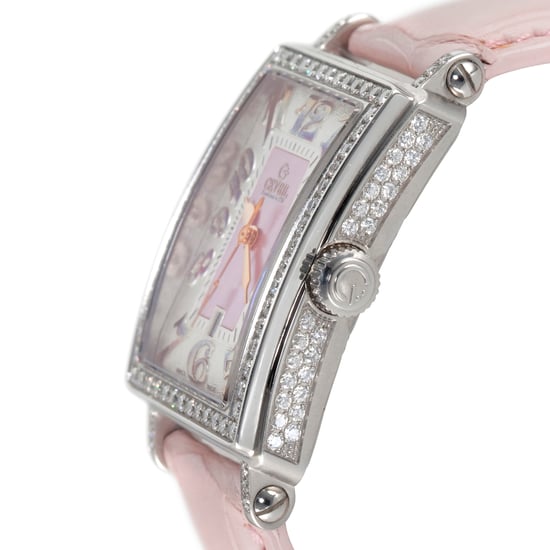 Reloj de Cuarzo Mini Gevril para Mujeres 7248RV Avenida de las Américas con Diamante Rosa - Image 2