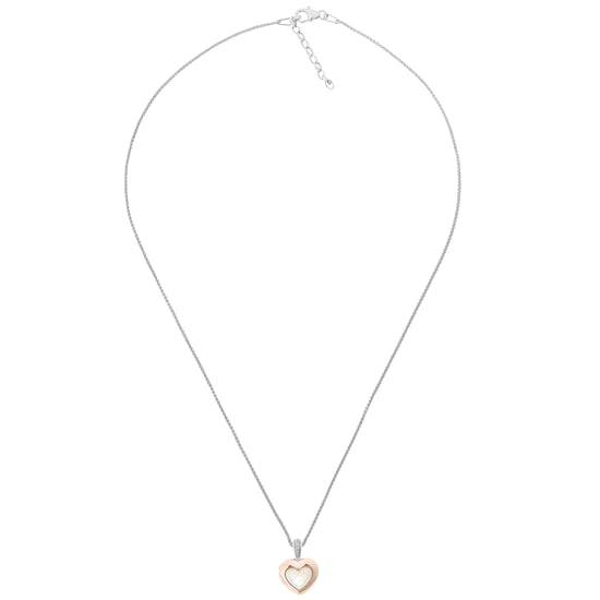 Orphelia 'Debby' Women's 925 Sterling Silver Chain with Pendant - Silver/Rose ZH-7289/RG - Image 1
