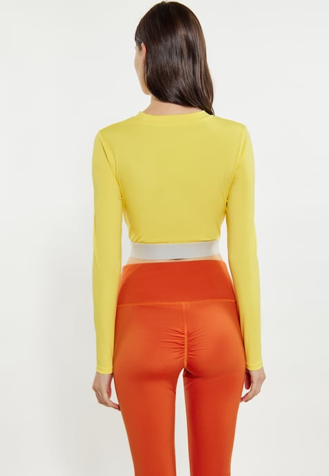 Mymo longsleeve women yellow - Image 4