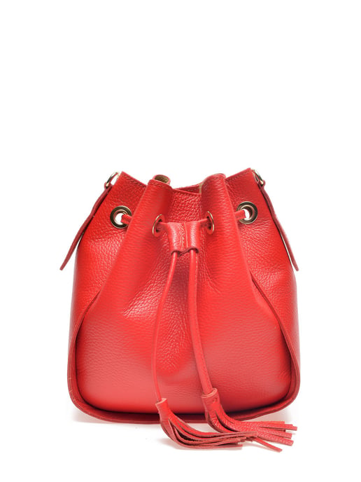 Carla Ferreri SS22 CF 1400 Red Leather Bag - Image 1