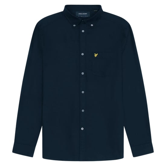 Camisa de manga larga azul marino oscuro de Lyle & Scott - Image 1
